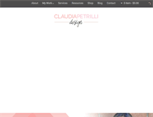 Tablet Screenshot of designbyclaudia.com